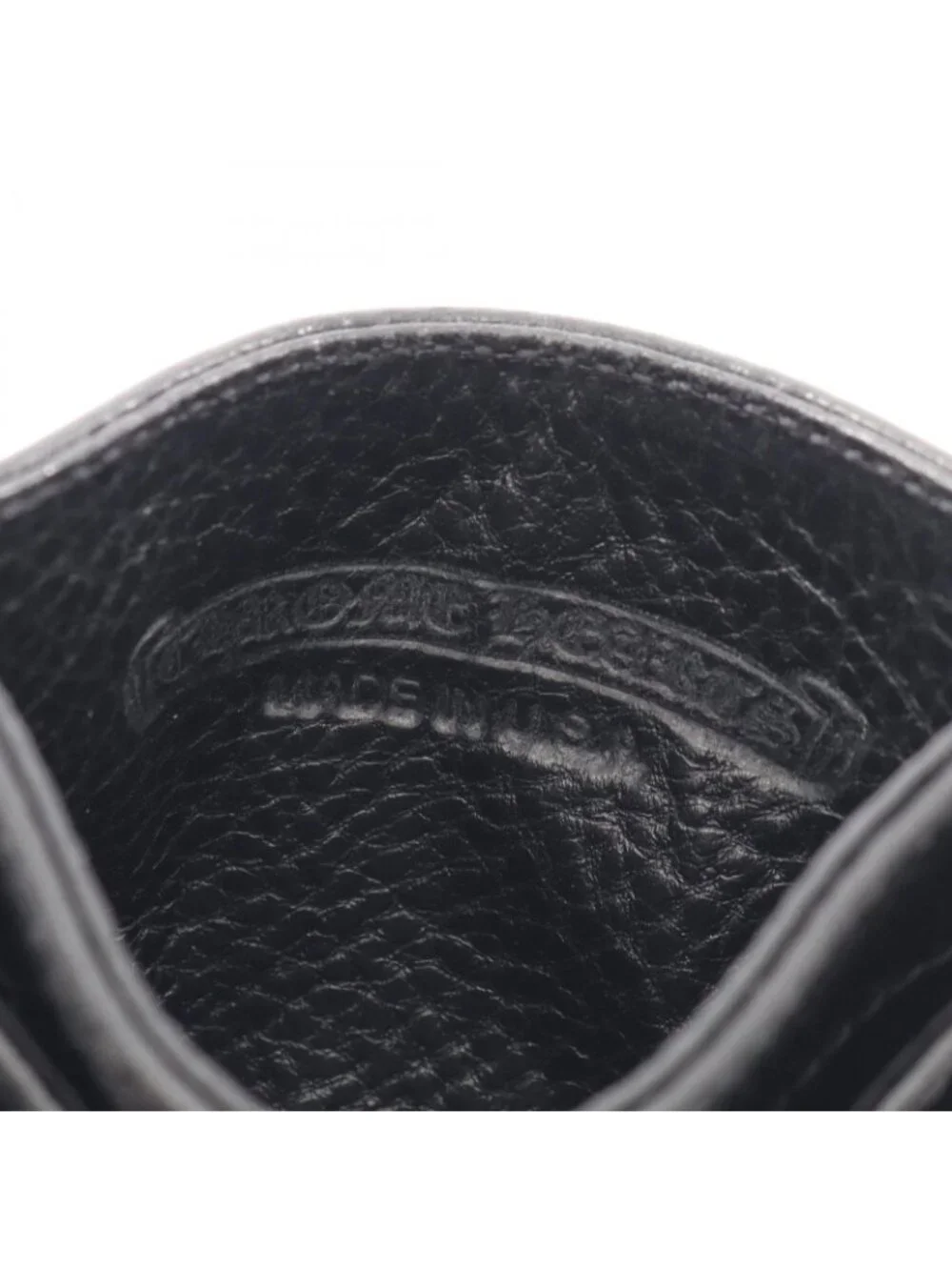 Chrome Hearts Card Case CH Cross Leather